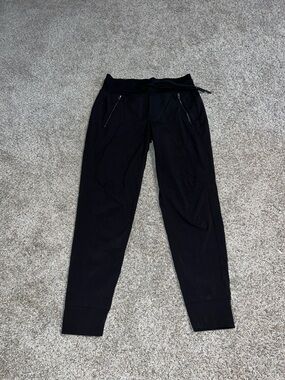 Athlete Black Jogger Pants with Zip Pockets